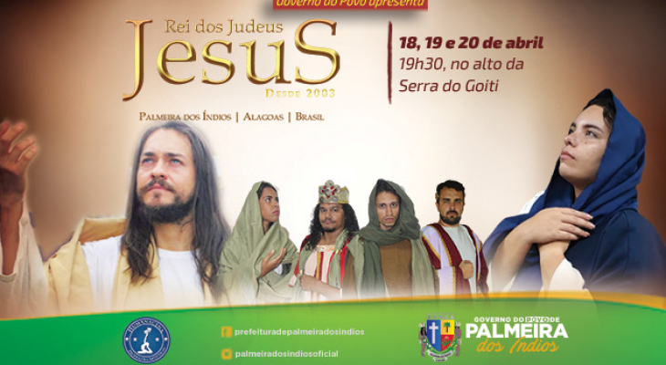 Espetáculo da Paixão de Cristo 2019 contará com novidades, em Palmeira