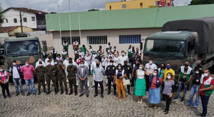 Ação do Exército e prefeitura de combate à Covid-19 continua nesta terça (14)