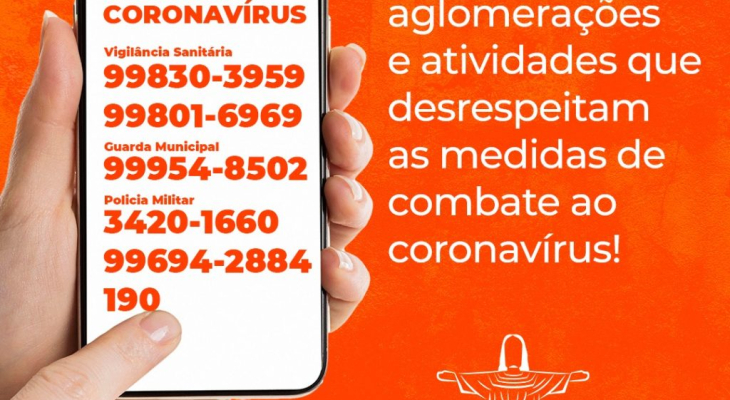 Prefeitura de Palmeira lança Disque Denúncia e pede à população que ajude a fiscalizar irregularidades durante a pandemia