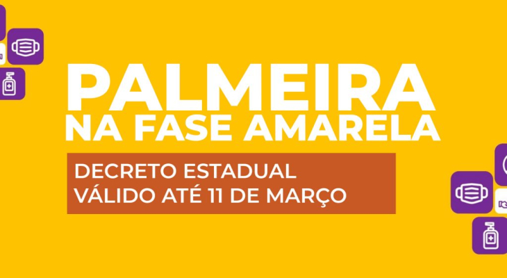 Palmeira dos Índios retorna à fase Amarela da Covid-19