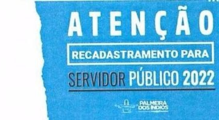 Prefeitura de Palmeira realizará recadastramento de todos os servidores públicos municipais