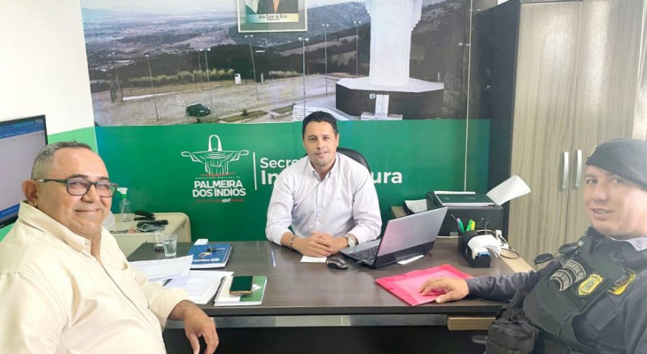 Prefeitura de Palmeira e empresa alinham detalhes para a implantação de videomonitoramento na cidade