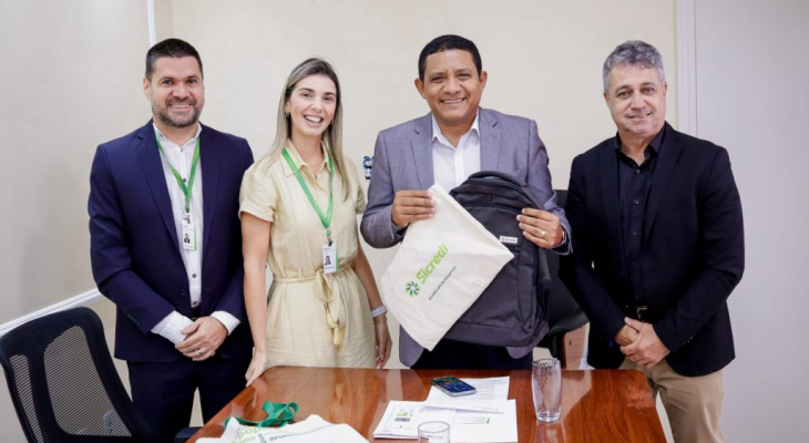 Prefeito Júlio Cezar se reúne com representantes da Sicred Alagoas