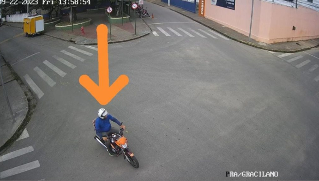 Câmeras de vídeo flagram roubo de motocicleta em Palmeira, mas ladrão não contava com uma surpres